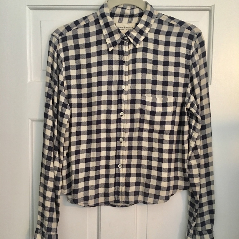 NWOT Ralph Lauren checkered soft, button down